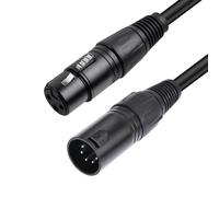 BYDGUMEI Câble audio XLR, prise XLR mâle vers prise femelle, câble de microphone équilibré, adapté pour préamplificateur/système de haut-parleurs et équipement Cther - 1 pièce (2 m)