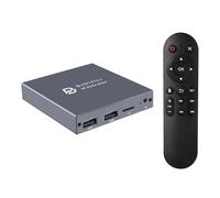 ByDiffer Lecteur multimédia numérique 4K, lecteur vidéo MP4 TV avec sortie HDMI/AV/optique, mini lecteurs multimédia HD 4K @ 60 Hz pour clé USB/carte Micro SD, signalisation numérique, lecture