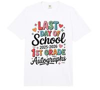 Bye 1ère année dernier Jour 2026 autographes signant l'équipe d'art à Faire soi-même Comfort Colors Adult Heavyweight T-Shirt