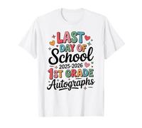 Bye 1ère année dernier Jour 2026 autographes signant l'équipe d'art à Faire soi-même T-Shirt