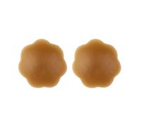 Bye Bra - 3 paires de remonte poitrine avec cache tétons en silicone A-C Brown
