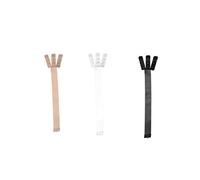 Bye Bra Bretelles à dos bas, pour robe basse, convient pour 2 ou 3 crochets, 3 crochets, lot de 3 couleurs