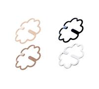 Bye Bra Clips Dos-Nageur, 4 pièces en 4 Couleurs - Beige Clair, Beige foncé, Blanc et Noir, Comfortables et Ergonomique en Forme de Fleur, Converteur de brettelles
