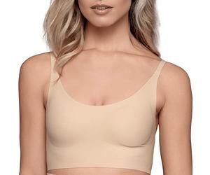 Bye Bra Haut De Soutien-Gorge Rond, Haut De Soutien-Gorge Invisible, Bon Maintien du Sein, sans Couture, Confortable, Haut De Soutien-Gorge pour Femme, 3 Couleurs, S-XXL