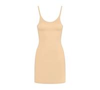 Bye Bra Robe Sculptante, Amincissante et Gainante, soutenant légèrement Le Ventre, sous-vêtement sans Coutures, Robe Caraco Moulante avec Bretelles Ajustables, 3 Couleurs,M,Beige