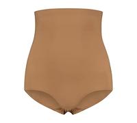 Bye Bra Slip Invisible Taille Haute, sous-vêtement Sculptant sans Couture, Slip soutenant légèrement Le Ventre, sous-vêtement modelant Confortable, Beige et Noir, Tailles S-XL (Brun Clair, L)