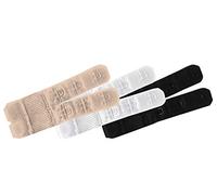 Soutien-gorge 2 crochets nude 4uds extensions - Taille: Taille unique , Couleur: Noir Blanc Beige