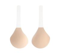 Bye Bra Soutien-gorge sculptant, à enfiler, soutien-gorge adhésif, soutien-gorge réutilisable, jusqu'à bonnet H, beige/noir, beige, Bonnet C