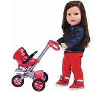 Bye Bye Baby Doll Stroller Play Set for 18 inch Dolls - Great for Baby Girl Dolls and Doll Accessory Set G