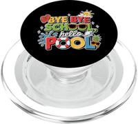 Bye Bye School Hello Pool Shirt Enfants Dernier Jour d’école PopSockets PopGrip pour MagSafe