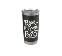 Bye, Déménagement à Paris Gobelet isotherme en acier inoxydable double paroi