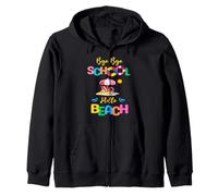 Bye School Hello Beach Derniers Jours de Vacances Scolaires d'été Sweat à Capuche