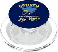 Bye Tension Hello Pension Funny Postal Worker Retraite PopSockets PopGrip pour MagSafe