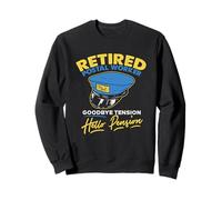 Bye Tension Hello Pension Funny Postal Worker Retraite Sweatshirt