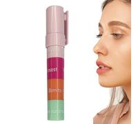 Byeaon Baume Hydratant Pour Lèvres Femmes - Baume à Lèvres Teinté Nourrissant 4 Couleurs | Brillant à Lèvres Volumateur, Soins Naturels Résistant aux Traces pour Usage Quotidien