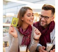 Byeaon Cartes De Vœux Nouvel An - Carte De Vœux Avec Motifs De Caractères Anciens Chinois - Symbole Artisanal De Richesse Bénie Pendenti Doré 2026 Pour Femmes Et Hommes