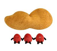 Byeaon Oreiller en Peluche D'arachide, Oreiller De Lancement De Noix en Peluche 15 Cm | Décor De Coussin en Mignon | Compagnon Apaisant pour Le Salon, Chambre, Canapé, Appartement, Dortoir,