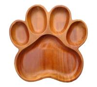 Byeaon Planche De Service À Fromage, Design En Bois, 20 X 20 X 2,4 Cm, Plateau Multi-compartiments Sur Le Thème Du Chien, De Charcuterie, Plateau De Service À Dessert, Accessoire De Divertissement Él