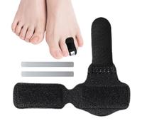 Byeaon Sangle d'orteil,Redresseur d'orteils respirant pour orteils tordus - Enveloppements d'orteils portables, attelle d'orteil cassée rembourrée pour l'alignement des orteils, bouclés