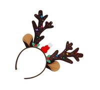 Byeaon Serre-tête de Noël pour femme, bandeau de vacances | Serre-tête en bois de cerf pour le lavage du visage - Pour fête de mariage, réunion, dîner, voyage, camping, pique-nique, barbecue