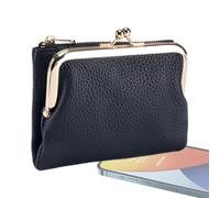 Byeaon Small Wallet Woman | Leather Clutch Purse | Coin Purse Zipper | Credit Card Case | Change Wallet Zipper | Leather Wallet Purse | Coin Change Wallet for Cards, Changes, Coin
