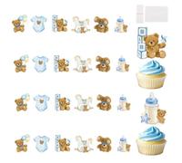 Byeaon Topper pour gâteau | Vingt-quatre petites piques miniatures à cupcakes | Topper d'anniversaire pour gâteau | pour shower, remise de diplôme, mariage et fête, cupcakes, filles, garçons et