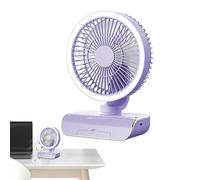 Byeaon Ventilateur Circulateur d'Air Oscillant | 5 Vitesses avec Télécommande Oscillant pour Usage Personnel,2000mAh Rechargeable Fournitures de Voyage, Rafraîchisseur d'Air pour