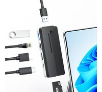 BYEASY Station d'accueil Surface Pro 9, hub USB-C 6 en 2 Microsoft Surface Pro 9 avec Charge PD 100 W, 2 Ports USB 3.1, HDMI 4K @ 60 Hz, Ethernet LAN 1000 m, hub d'extension conçu pour Lecteur de