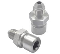 byepica 2 adaptateurs de ligne de frein, An3 vers 3/8-24, en acier inoxydable, raccords évasés inversés, compatibles avec plusieurs fluides