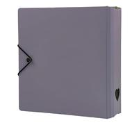 byepica Album photo à 4 poches, classeur avec découpe en forme de cœur, anneau en D pour mini photos,