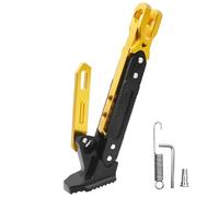 byepica Béquille réglable résistante à l'usure pour motos, béquille latérale en alliage d'aluminium, doré, 18,6 cm