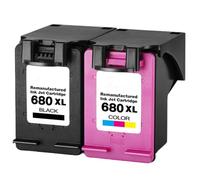 byepica Combo Lot de 680 cartouches d'encre noire et tricolore de rechange Grande capacité Puce de qualité installée Recharge facile