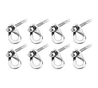 byepica Ensemble de matériel d'escalade, 16 pièces en acier inoxydable M10 pour boulons, alpinisme