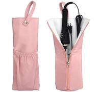 byepica Hot Hair Tools Lot de 2 sacs de fer à friser et support de tapis de suspension, pochette de rangement pour fer plat, sac portable à fermeture éclair