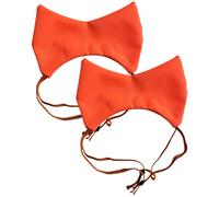 byepica Lot de 2 bonnets de douche réglables pour animaux de compagnie - Orange - Imperméable - Avec protection auditive pour animaux de compagnie de petite et moyenne taille