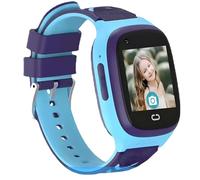 byepica Montre intelligente pour enfants avec bracelet réglable, design étanche, appel vidéo 4G et suivi GPS, alarme, appel SOS, bleu