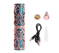 byepica Rasoir électrique rechargeable 3 en 1 pour femme, tondeuse portable pour le visage et les sourcils, épilateur pour bras, jambes, ligne bikini, design élégant bleu