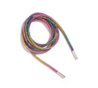 BYERUITE 1 paire de lacets de chaussures à strass - 140 cm - Cordes pailletées pour baskets - Cordon de serrage de rechange, Mélange de couleurs