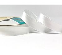 Byetsa Biais satiné Blanc 18 mm Rouleau de 25 m