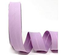 Byetsa lumière Mauve 30 mm en polycoton Biais sur un rouleau de 25 m