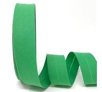 Byetsa Vert feuille 30 mm Polycoton Biais sur un rouleau de 25 m