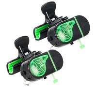 Byffoer Détecteur de touche de pêche à clipser avec lumière LED et son, sonnette de pêche, alarme électronique sensible, accessoire de pêche pour sports de plein air, adultes et hommes