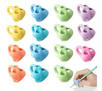 Byffoer Grippies Aide écriture, Guide Doigt Enfant, 15 Pièces Grips pour Crayon, Poignées de Stylo en Silicone Aide à écrire pour les enfants - Aide à l'écriture pour les enfants - Aide à l'écriture