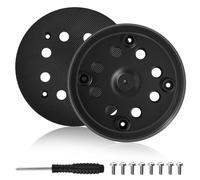 Byfoyif 2 Pcs Plateau Ponçage 125mm, Disque à Poncer avec 8 Trous, Disque Abrasif, Tampon de Ponceuse de Remplacement, pour Outil Rotatif Polissage, Compatible avec Bosch Pex 270 A et Pex 270 AE