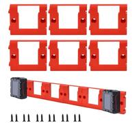 Byfoyif 6 Pcs Supports Muraux pour Batterie Compatible avec Einhell Power X-Change 18 V, Cadre de Rangement de Batterie à Visser Compatible avec Einhell Power X-Change, pour Mur Établi Garage Atelier