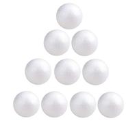 BYFRI 10pcs Décoration De Noël Modeling Craft en Mousse De Polystyrène Boule 4cm Ronde Sphère Modeling DIY Artisanat Festival du Décor