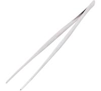 BYFRI 1pc Longue Cuisine en Acier Inoxydable Pincettes Droite Tenailles Outil De Cuisine pour Denté Aliments Distribuer Le Dessert Barbecue 30cm / 12inch