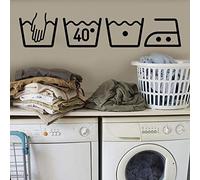 BYFRI 3D Machine À Laver Amovible Art Vinyl Murales Chambre Décoration Stickers Muraux sur Le Mur pour 75 Chambres Blanchisserie * De 16cm