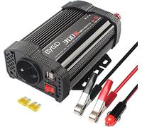 BYGD 300W Convertisseur 12v 220v, DC-AC Alimentation Voiture Onduleur | Convertisseur Allume Cigare Prise Electrique, Transformateur 12v 220v avec 1 Prise française et 2 Ports USB