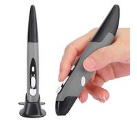 Byged Stylet de Souris sans Fil, USB 2.4G Plug and Play Computer Pen Mouse & Stylus Ergonomic Design Mouse for Laptop Tablet(Gris)